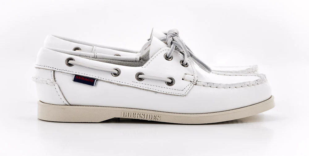 SEBAGO - DOCKSIDES W BLANC