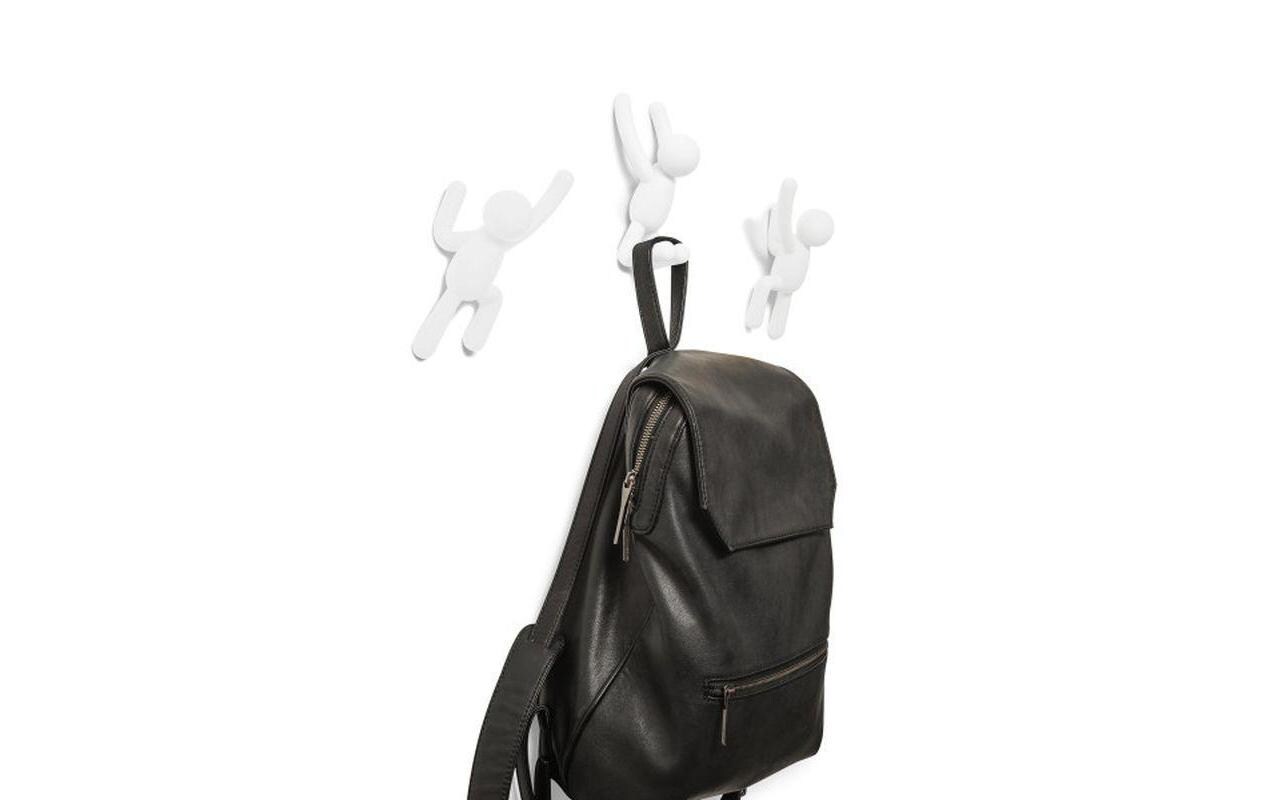 Wandhaken Buddy Weiss, KunststoffWand-Kleiderhaken