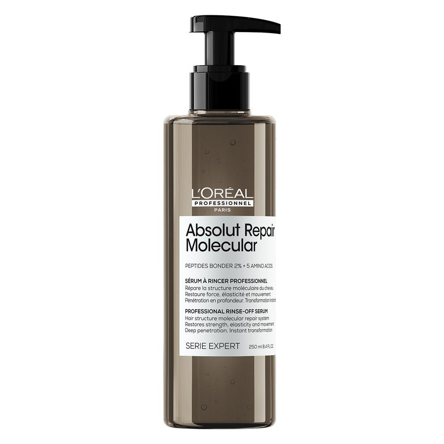 L'Oréal Professionnel  Repair Molecular Shampoo, Rinse-Out Serum and Leave-In
