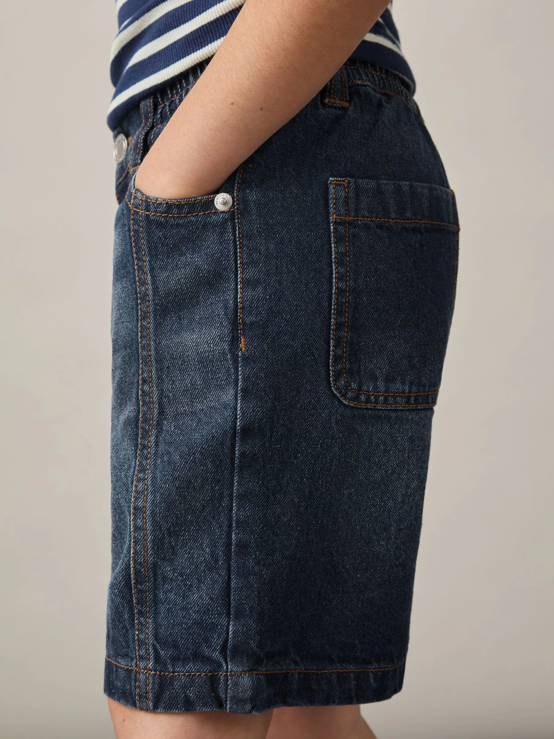 Reiss Petra Knee-Length Denim Shorts