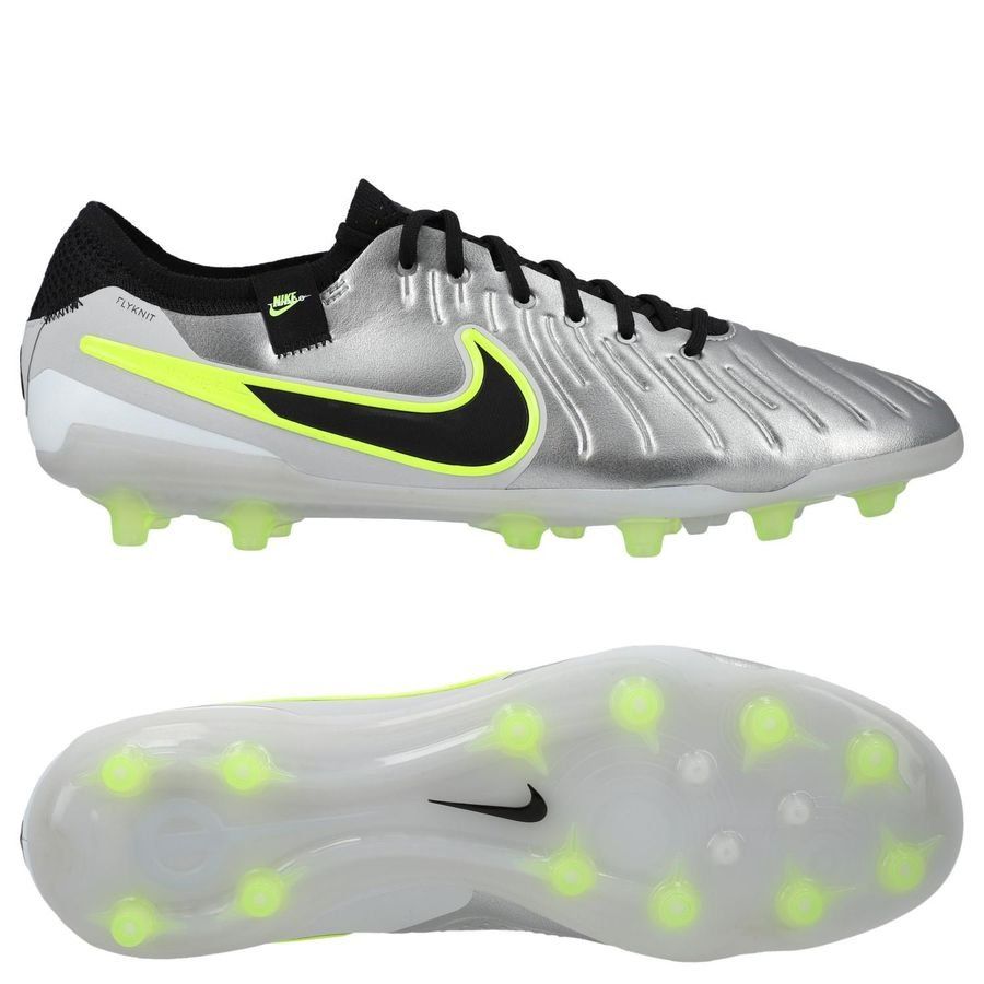 Nike Tiempo Legend 10 Elite AG-PRO Mad Voltage - Argenté/Noir/Jaune Fluo
