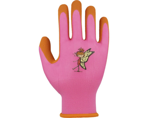 Kinderhandschoen Floralie Uni maat 3 oranje roze