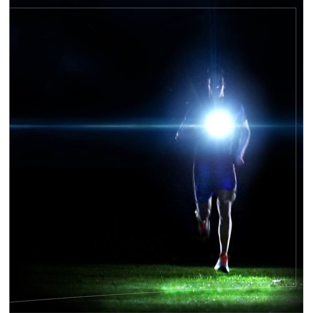 Running Light Sport Lauflicht LED Brust Lampe 250LM (IP65)   Wiederaufladbar