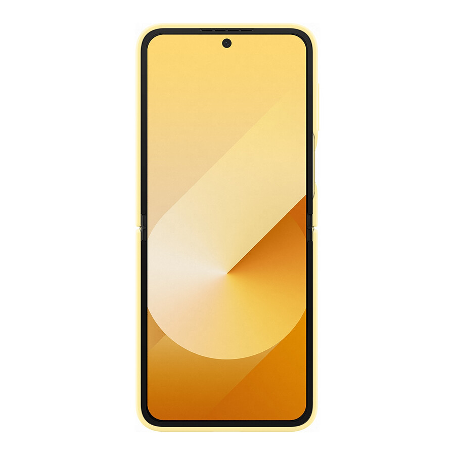 Samsung Coque Silicone avec Anneau Jaune Galaxy Z Flip6