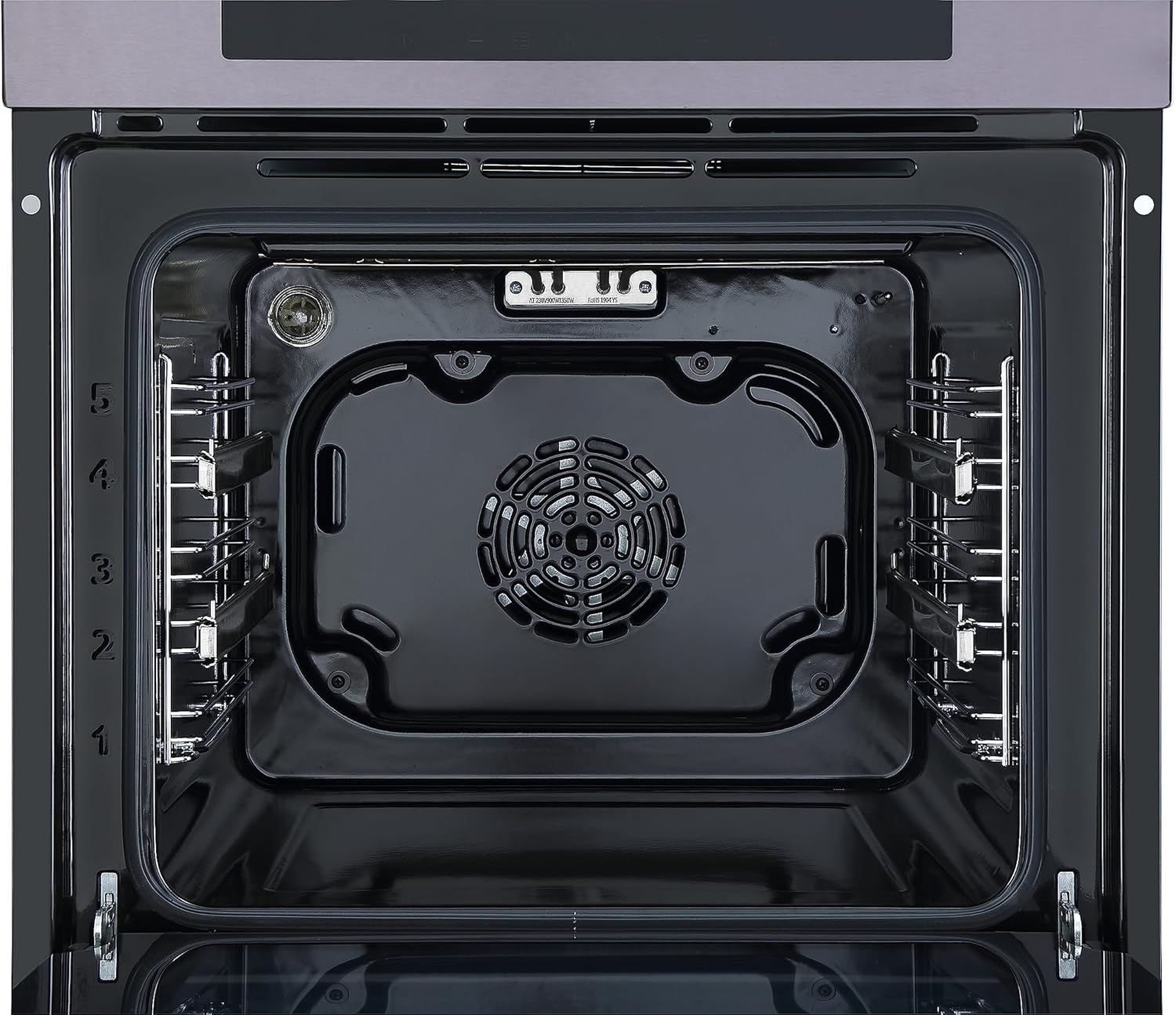 Respekta Einbaubackofen autark / 11 Beheizungsarten / LED Timer & Touch Control / 66 Liter Volumen / Eco Funktion / Energieeffizienzklasse A / Edelstahl in Black Steel Optik / DIGI8BLACKSTEEL