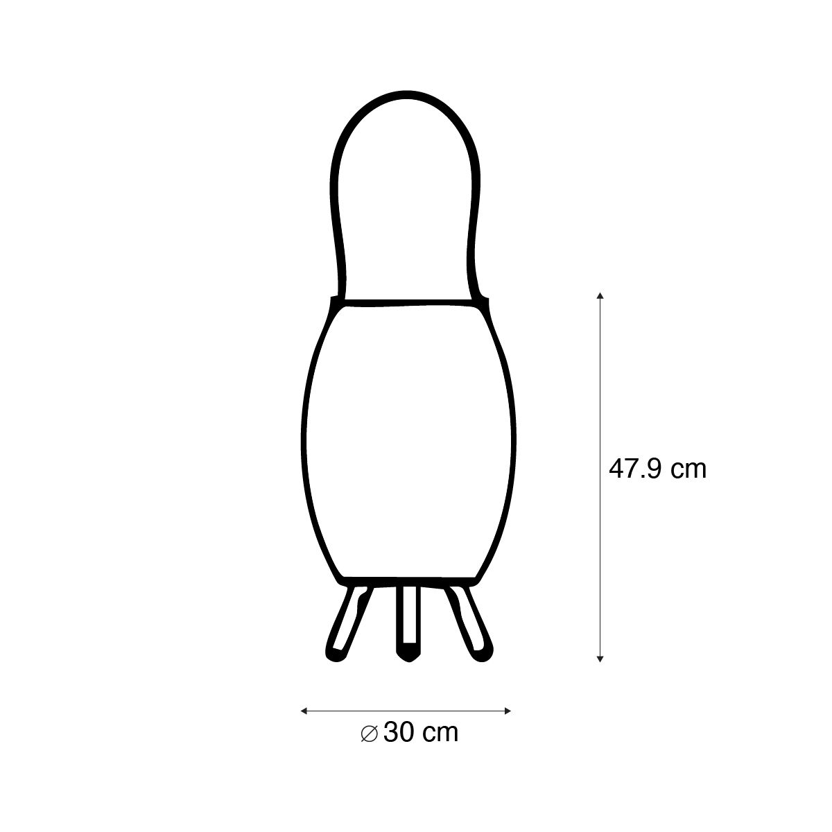 Vloerlamp wit 40,5cm incl. LED en speaker dimbaar RGBW IP44 met afstandsbediening - Apolo