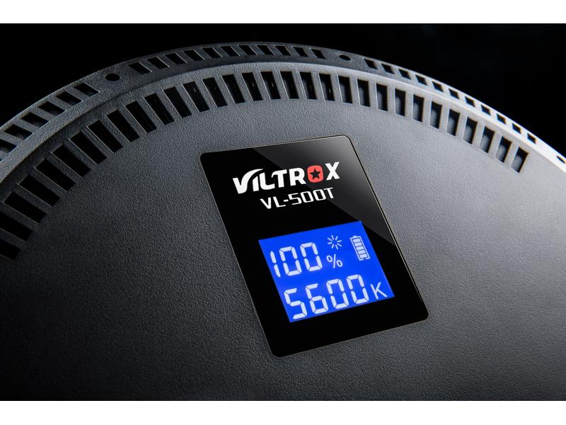 Viltrox Videoleuchte VL-500T Bi-color Ultrahelle LED-Leuchte mit übersichtlichem LCD-Display