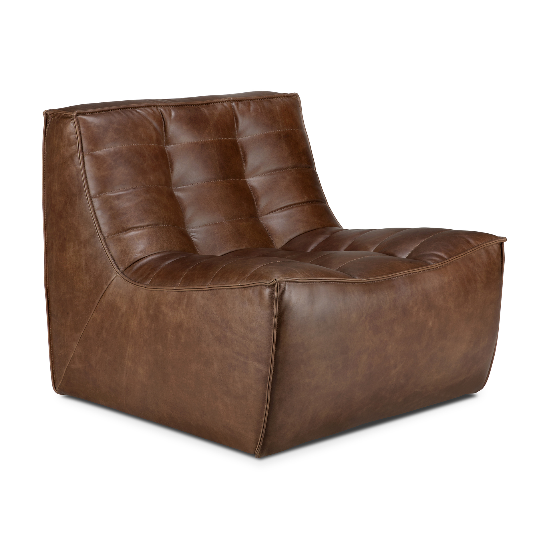 Modulaire bank N701 - chestnut - 1 seat
