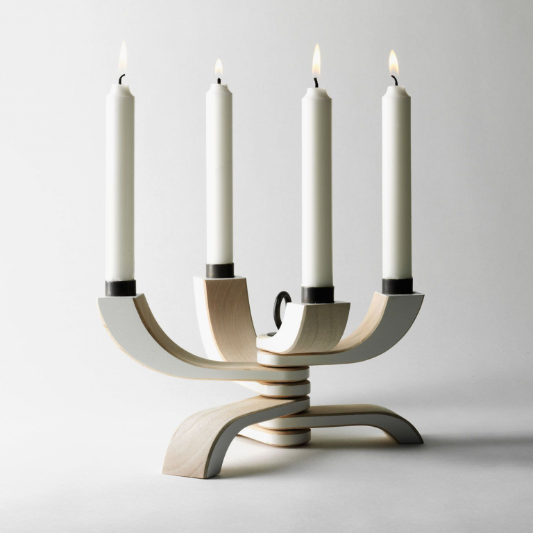 Design House Stockholm Nordic Light 4 kandelaar zwart