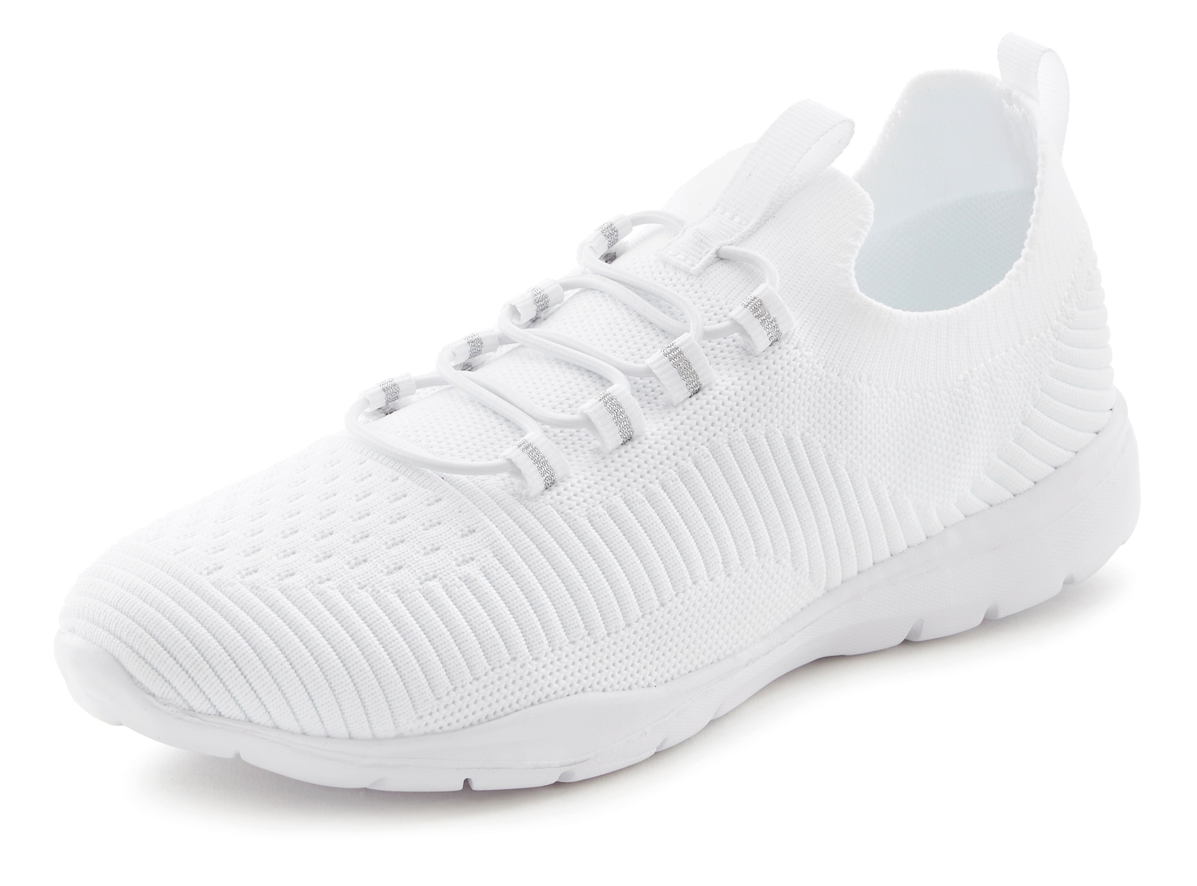 Vivance Sneaker »Freizeitschuh, Halbschuh,«  superleicht, zum Reinschlüpfen mit elastischen Schnürbändern VEGAN