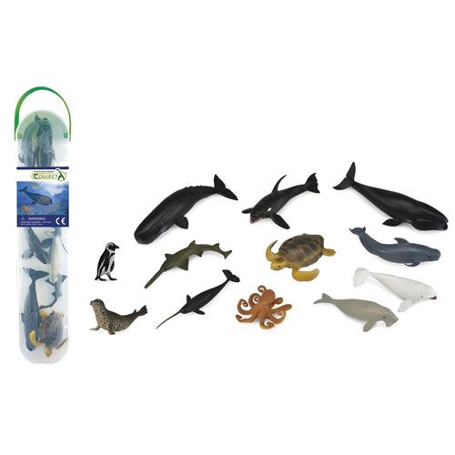 Collecta set b mini zeedieren 7-3 cm (12st)