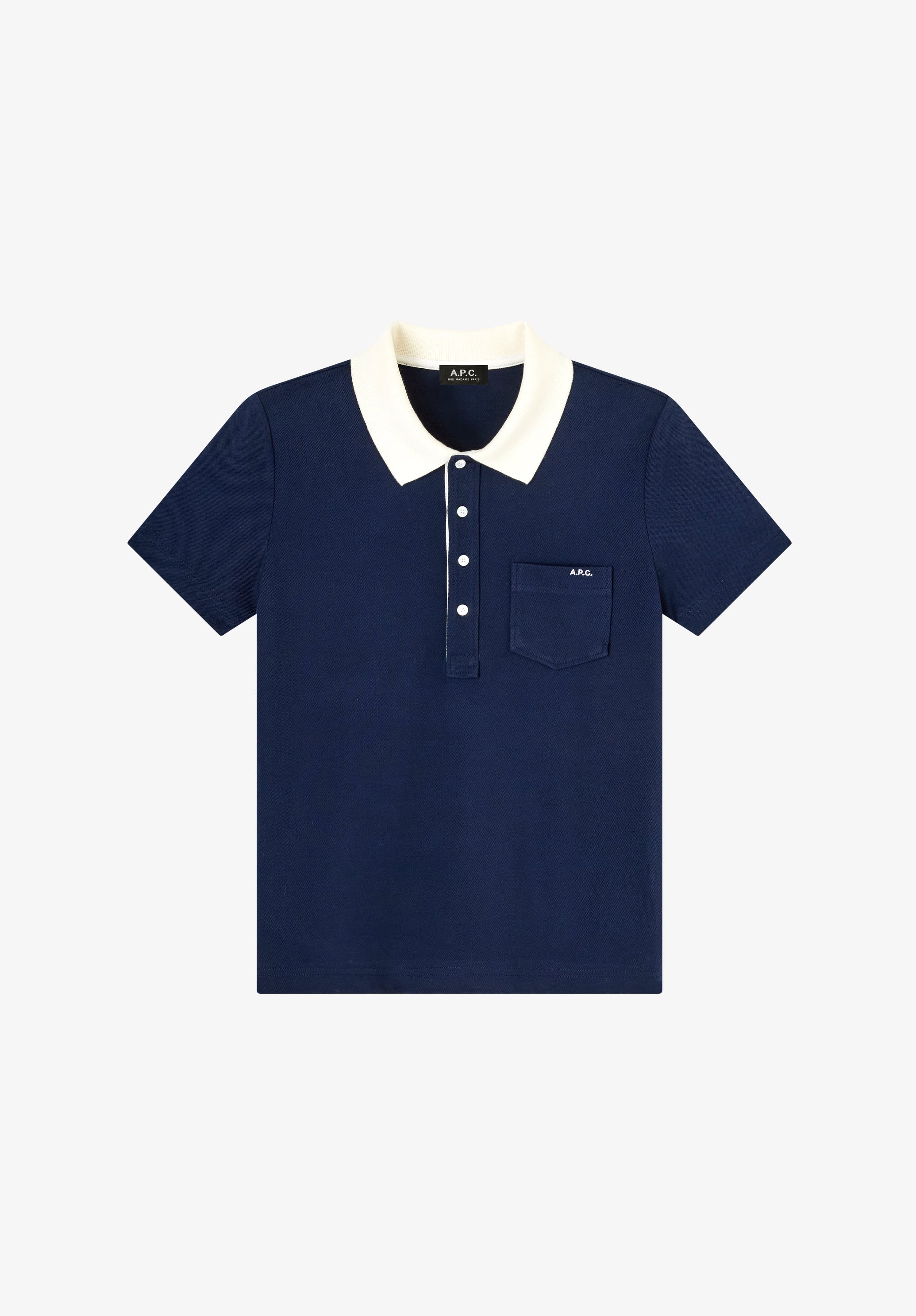 polo manches courtes GOTS - Dark navy