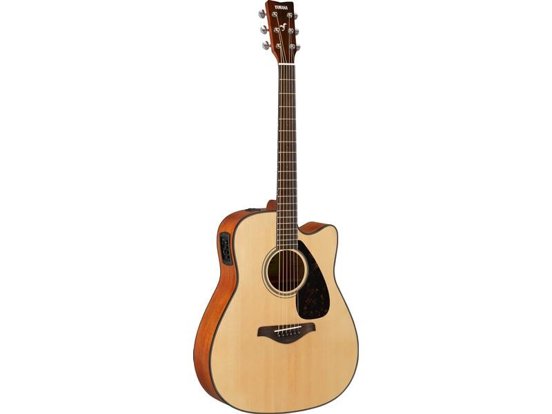 Yamaha Westerngitarre FGX800C – Natur Elektroakustische Westerngitarre mit Cutaway
