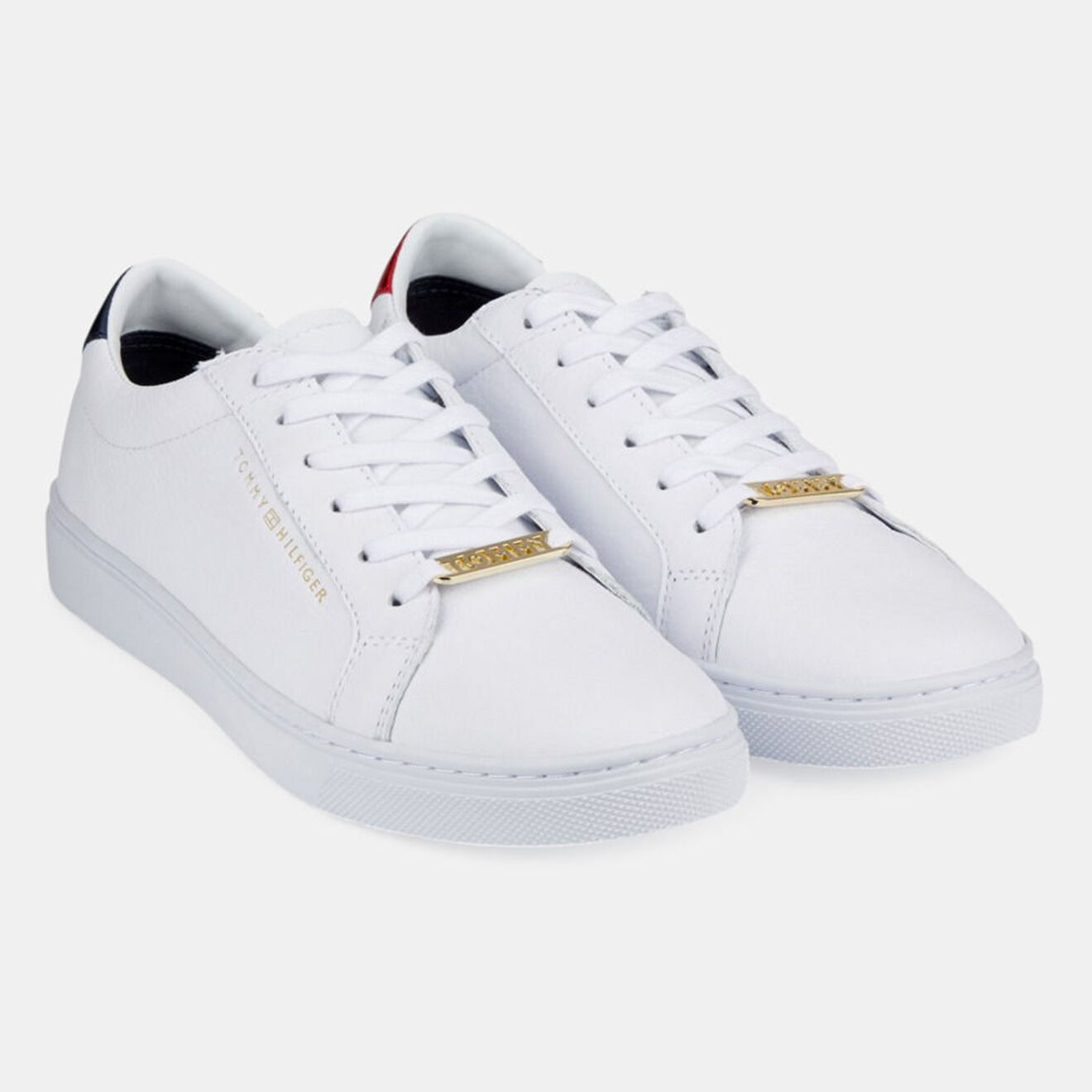 Tommy Hilfiger Baskets en Cuir Nos Tommy Essential blanches