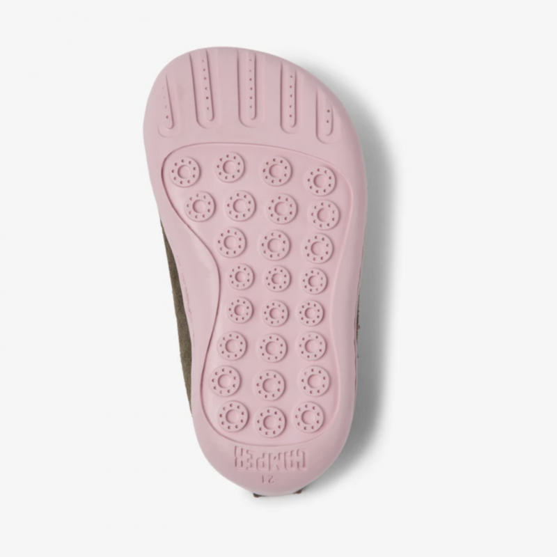 Camper Camper Peu Twins Sella gris kaki et rose