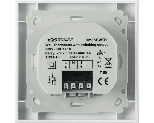 Homematic IP wandthermostaat, schakeluitgang 230 V, 150628A0