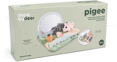 Done By Deer Tiny Farm Tummy Time Mirror Aktivitetsleke