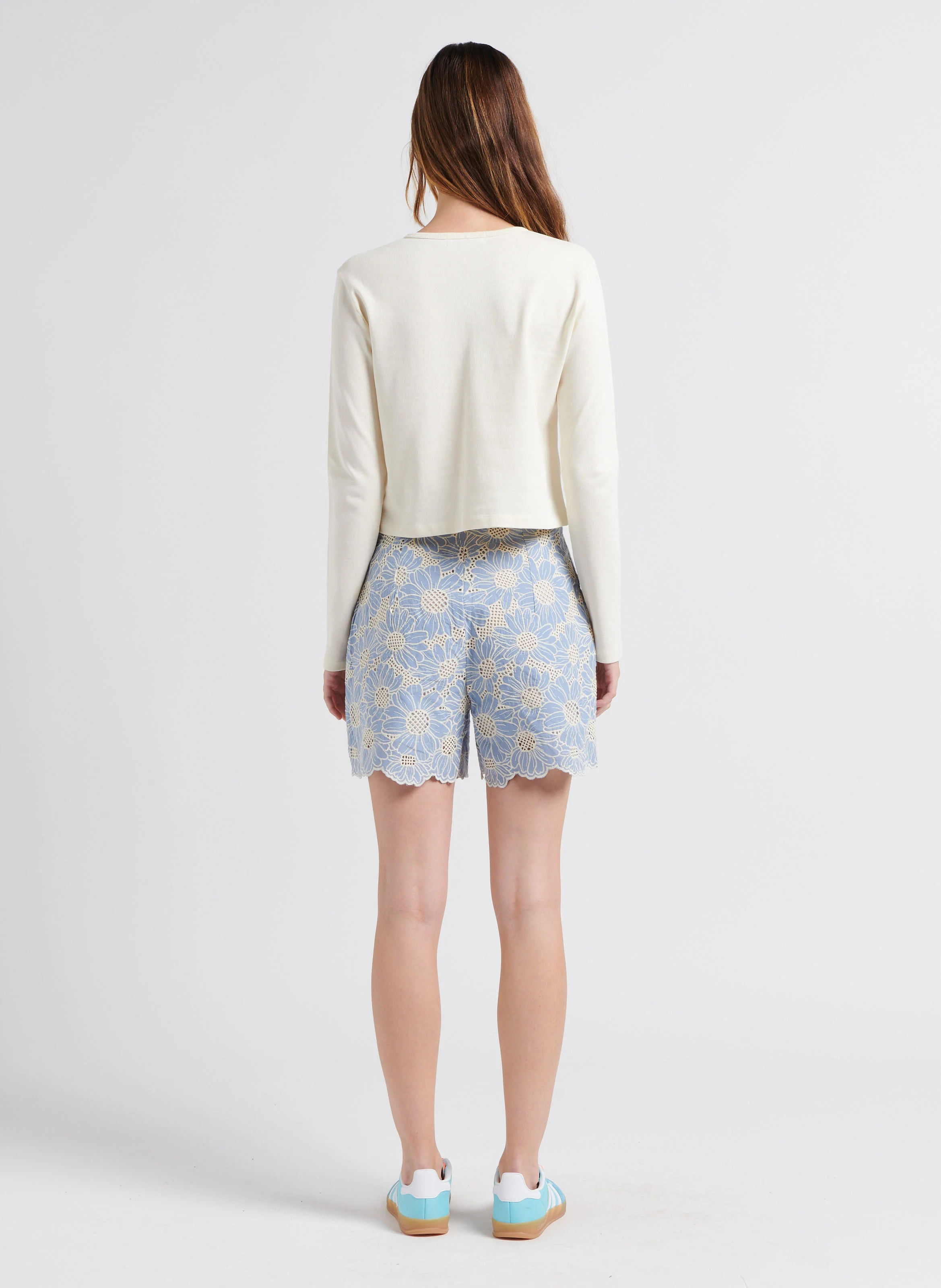 TOLBIAC GOOD VIBES - Cardigan col rond brodé Good vibes en coton bio| Blanc