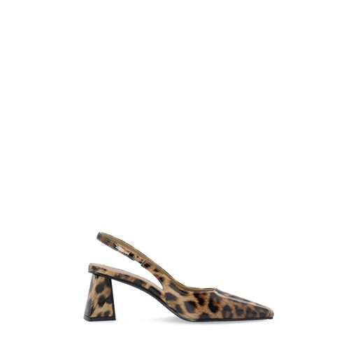 Bianco BIAMaralyn Slingback Højhælede Sko, Leo Print, 40
