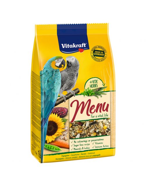 Vitakraft Papegaaien Premium Menu - Vogelvoer
