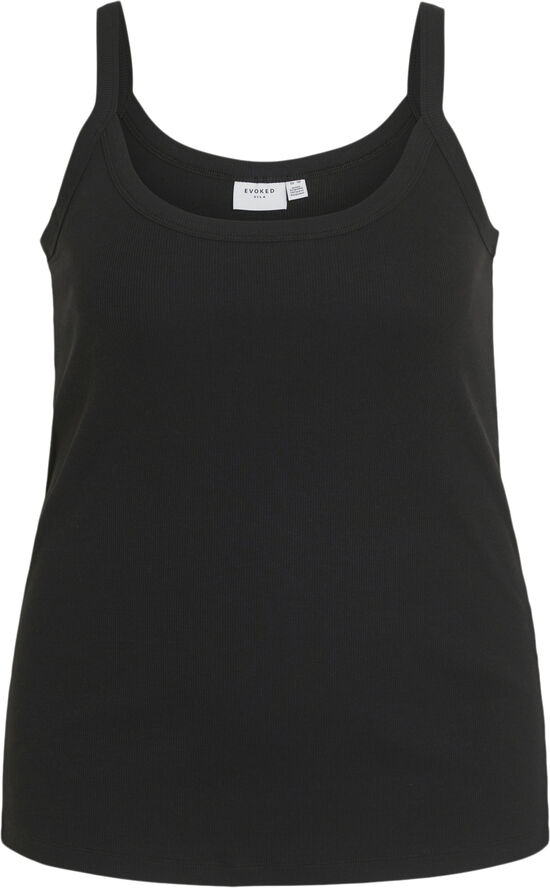 Evoked Vila VISONNI S/L TANKTOP/CUR Black