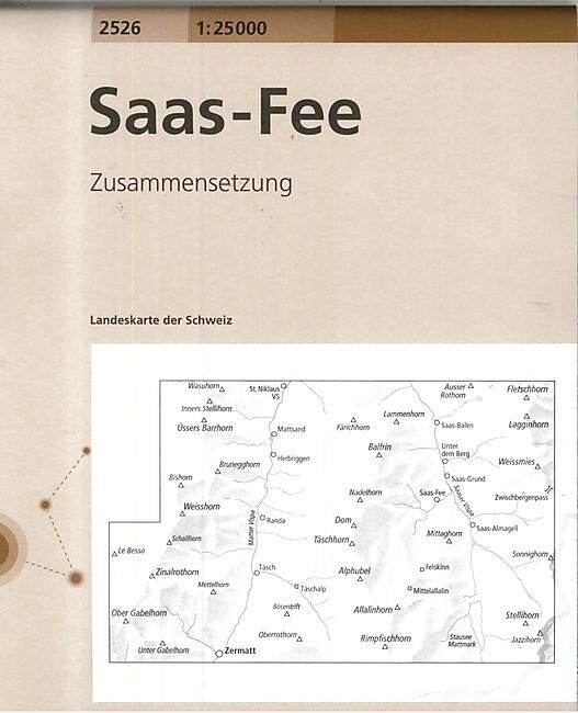 BUNDESAMT - 2526 SAAS FEE ECHELLE 1 25 000