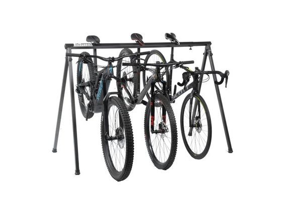 RACE STAND für 5 -10 Velos  silber