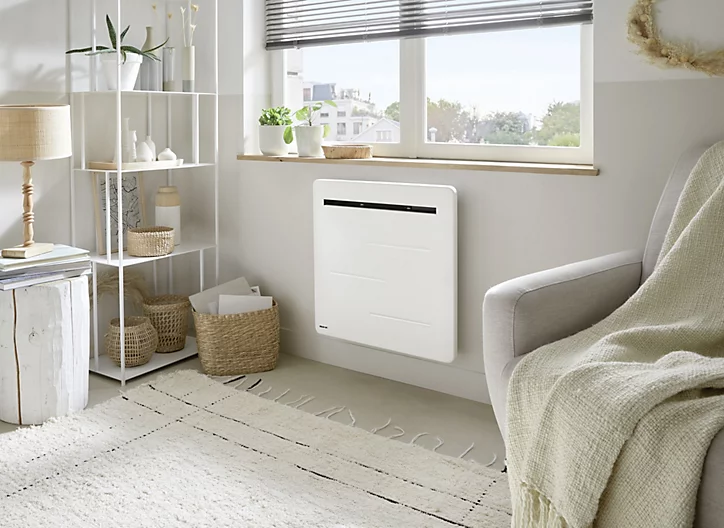 Radiateur électrique à inertie sèche Noirot Amaroc Blanc 1500 W