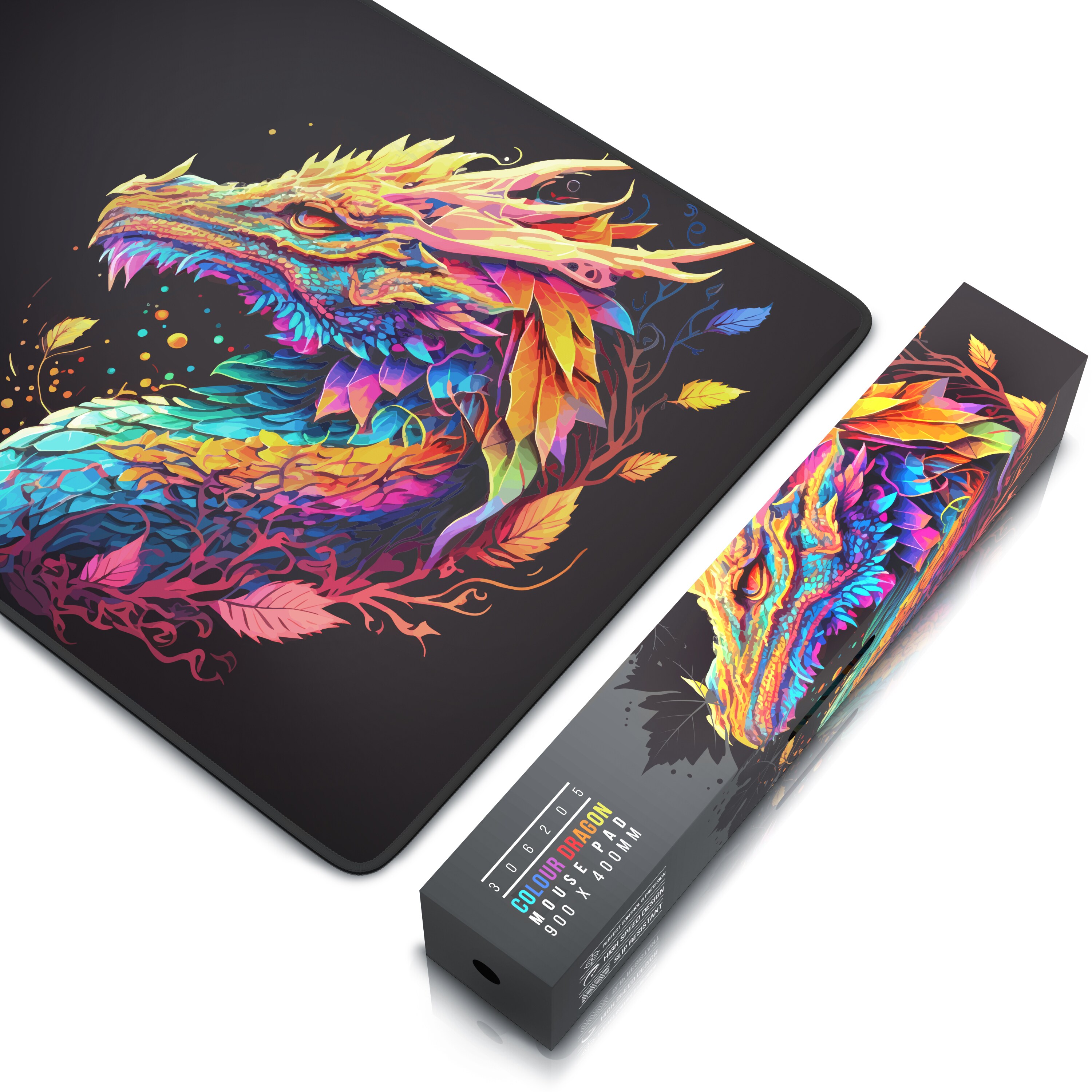 Titanwolf XXL Speed Gaming Mauspad Titanwolf Schwarz 900 x 400mm, XXL Mousepad, Tischunterlage Large Size, verbessert Präzision und Geschwindigkeit
