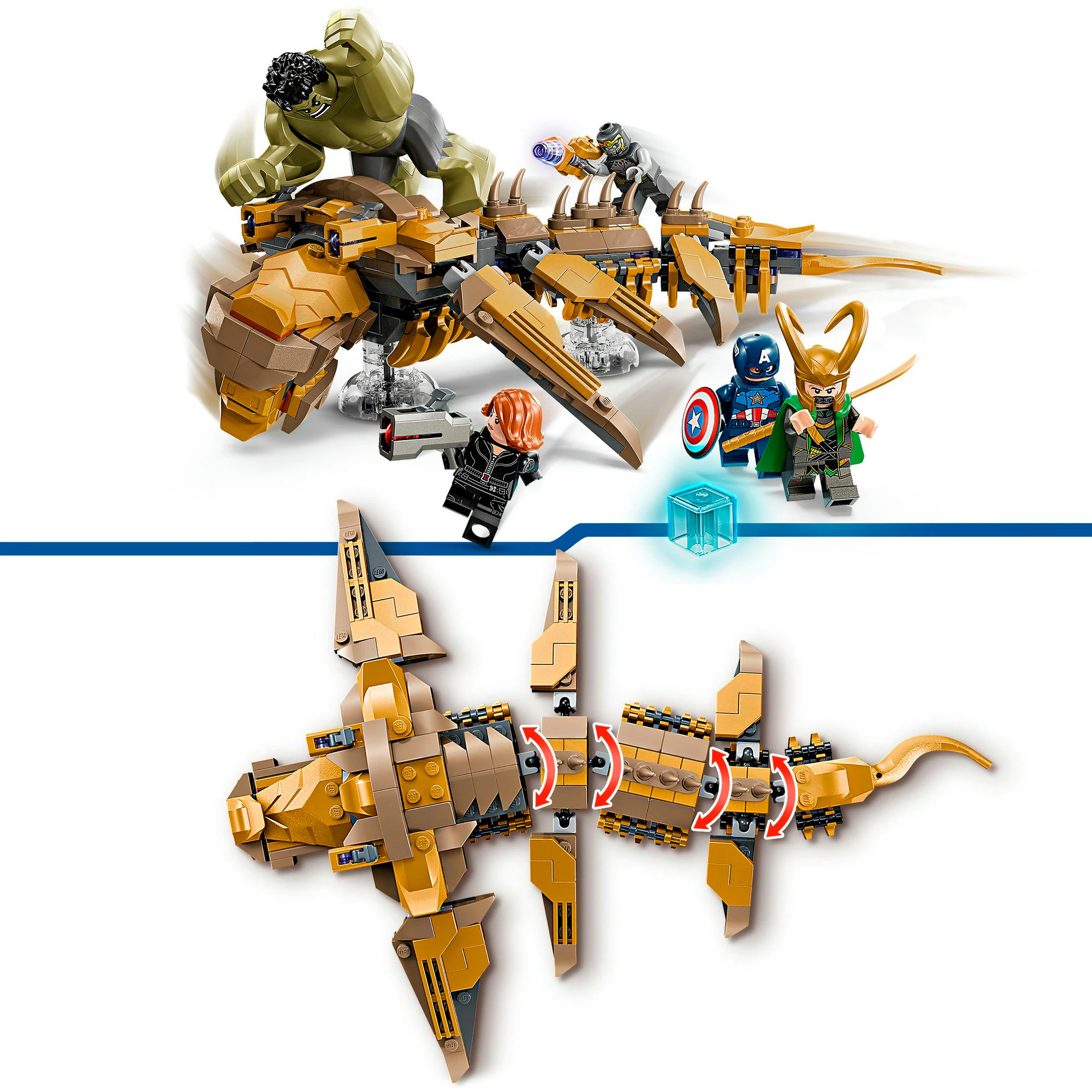 LEGO Konstruktionsspielzeug Marvel Super Heroes Avengers vs. Leviathan