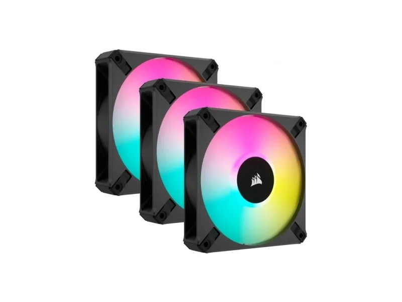 CORSAIR | iCUE LINK QX120 RGB - Indsats med blæser - 120 mm - sort (pakke med 3)