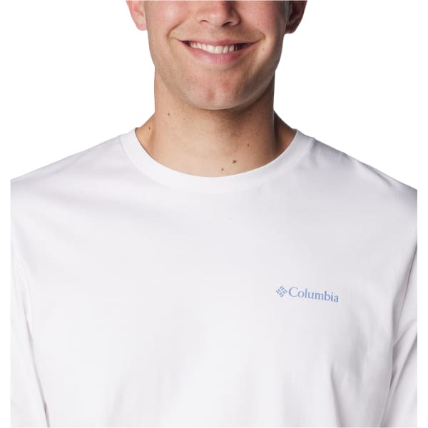 T-shirt COLUMBIA EXPLORERS CANYON LONG SLEEVE T-SHIRT WHITE/ROAD TRIP VIBES