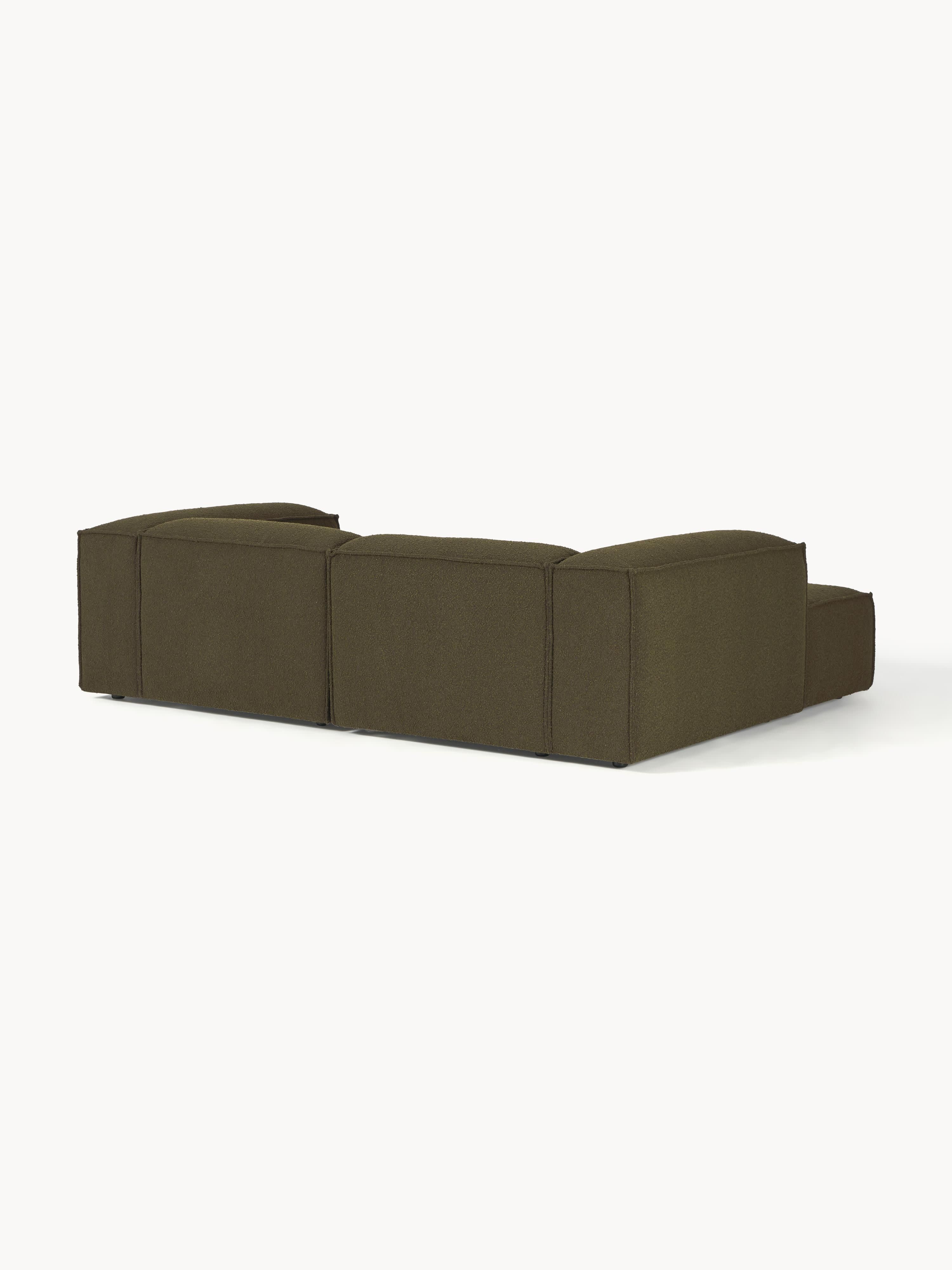 Bouclé modulaire hoekbank Lennon (2-zits)