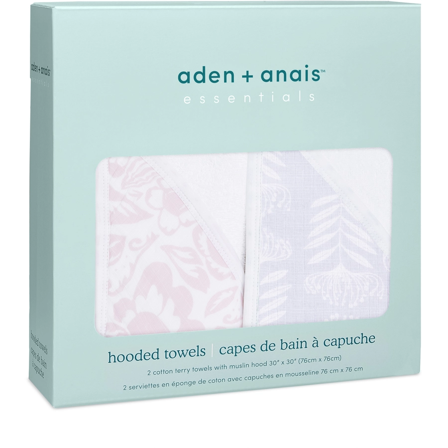 aden + anais™ essentials Kapuzenbadetuch 2er-Pack damsel