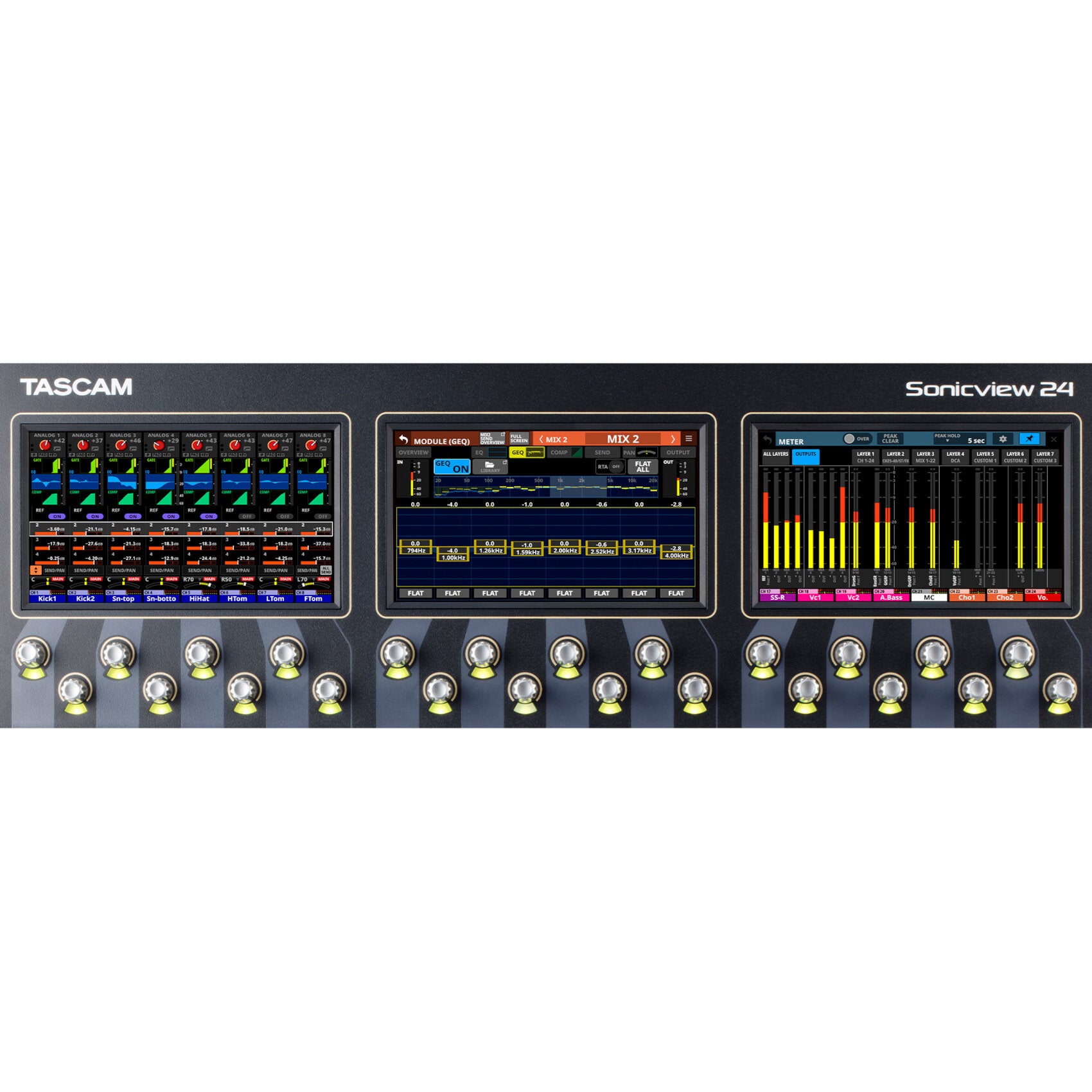Tascam Sonicview 24 interactief digitaal mengpaneel
