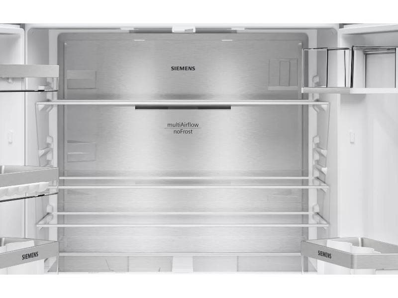 Siemens Foodcenter KF96NAXEA Schwarz Side by Side Kühlgerät