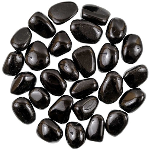 Pierres roulées obsidienne noire
