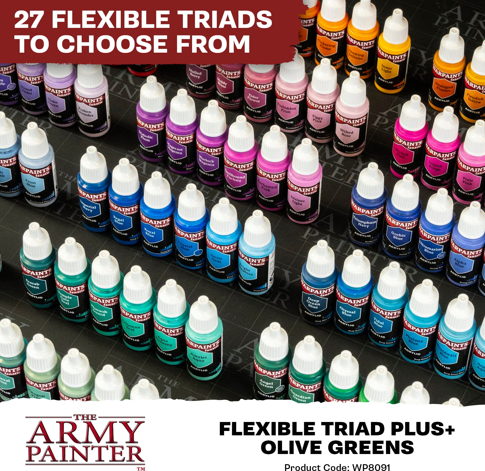 The Army Painter  Warpaints Fanatic: Olive Greens Flexible Triad PLUS+    Wenn Grün zur Geheimwaffe wird!