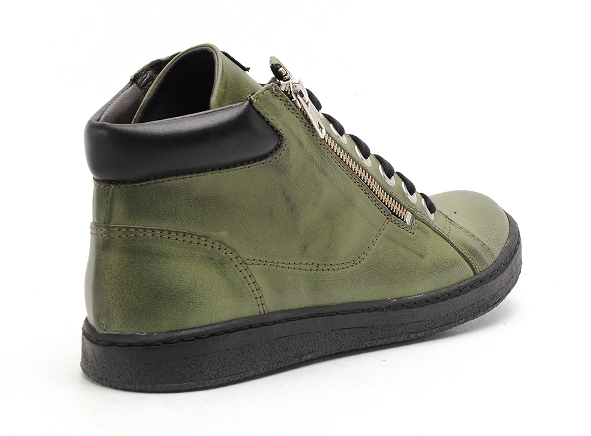 Chacal boots bottine plates femme 6535 vert