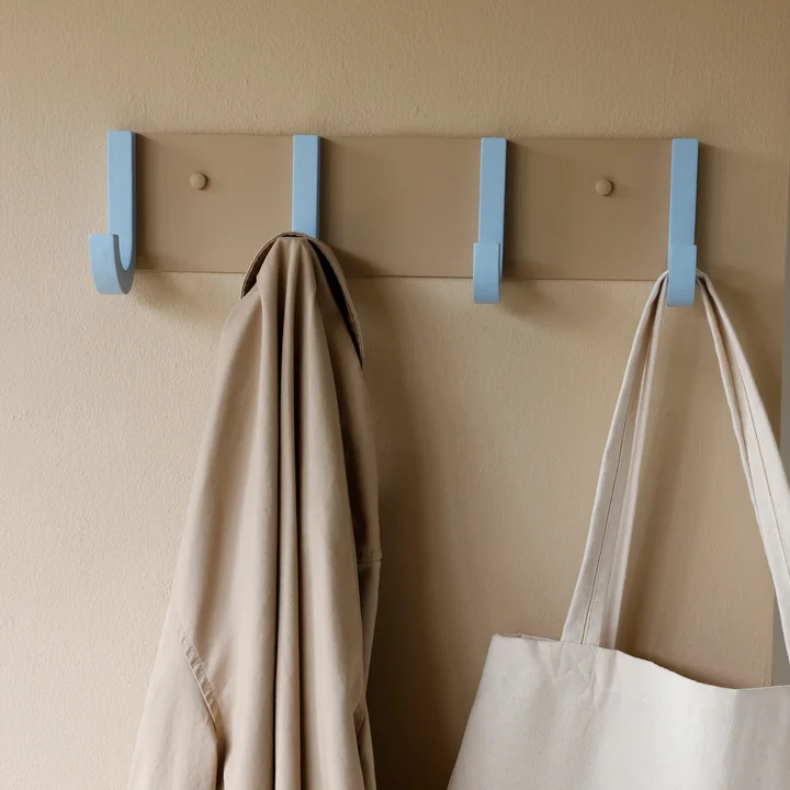 Design Letters - Jay Garderobe, L 43 cm, beige / hellblau