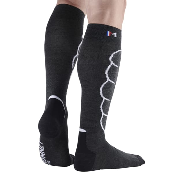 Chaussette ski de randonnée MONNET MI-BAS SKI TOURING BLANC