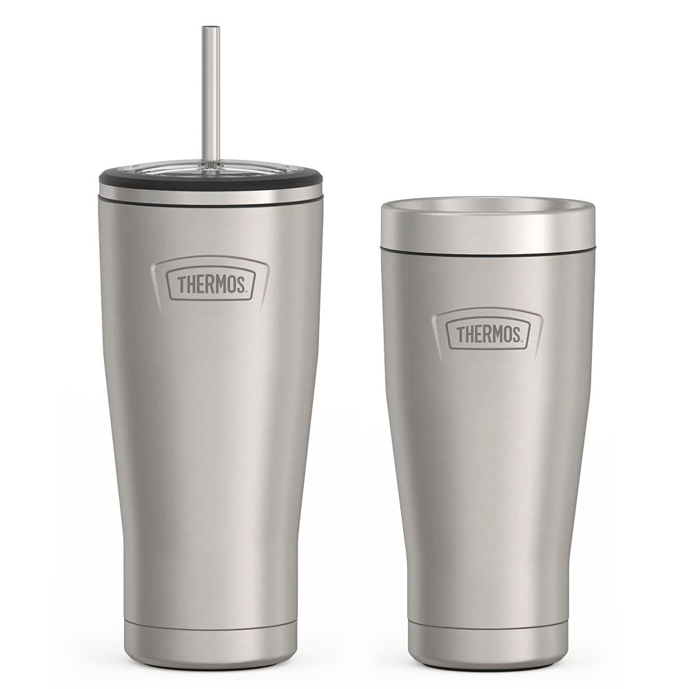 24ozICON™ COLD TUMBLER WITH STRAW - MATTE STAINLESS STEEL,16oz ICON™TUMBLER - MATTE STAINLESS STEEL