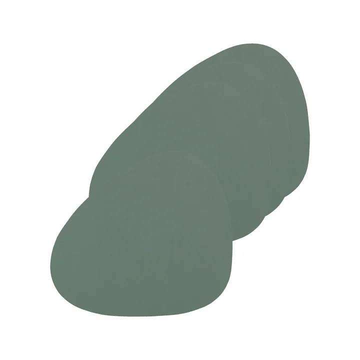 Lind DNA - Glasuntersetzer Curve, Nupo pastellgrün (4er-Set)