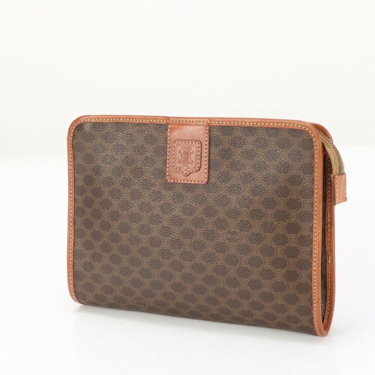 Celine Vintage Celine Clutch Brown