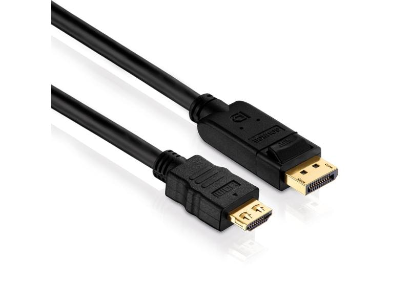 PureLink Kabel PI5100 DisplayPort - HDMI, 1 m Zertifiziertes 2K High Speed DisplayPort / HDMI Kabel