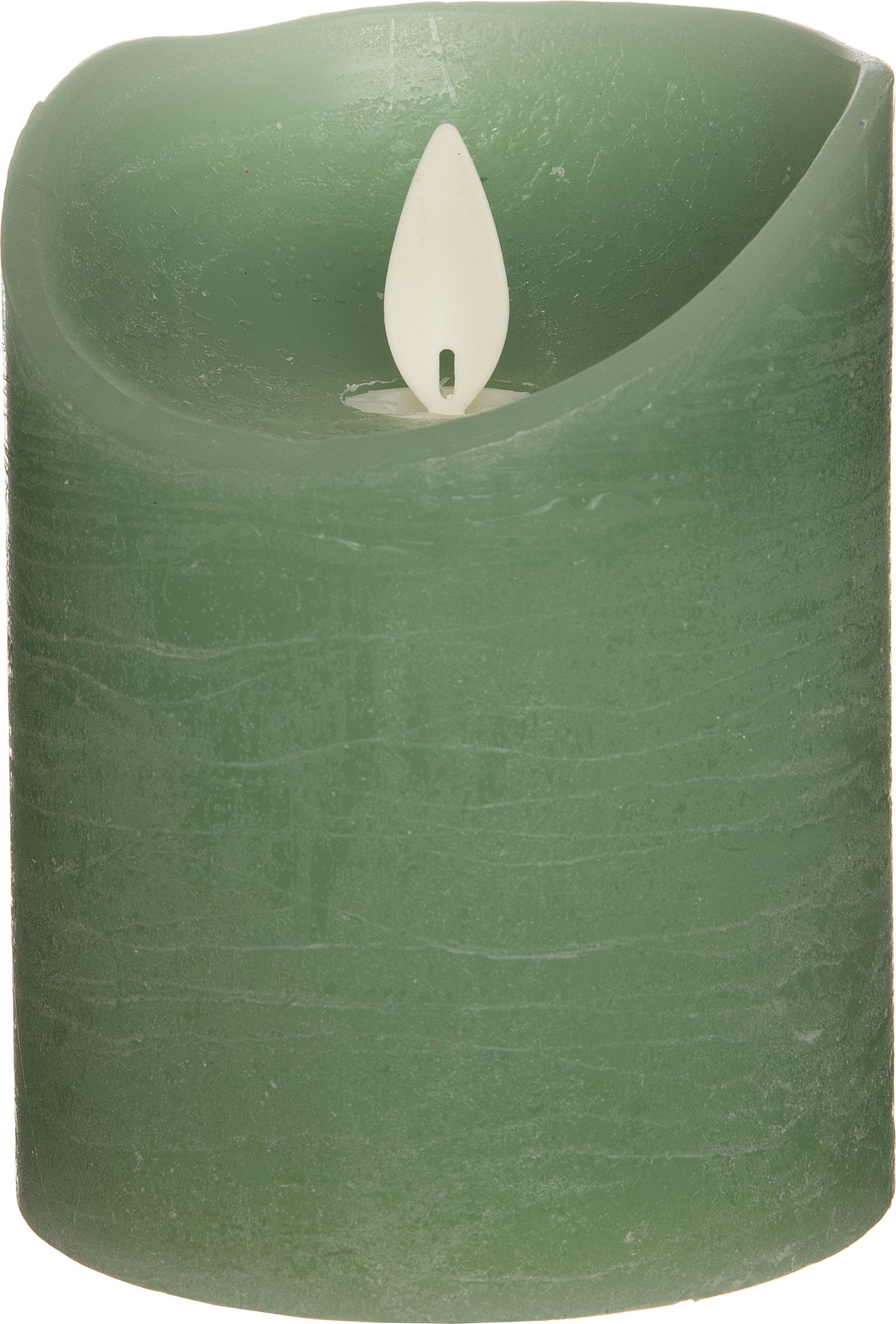 Anna's Collection LED stompkaars met timer groen D 7,5 H 10 cm
