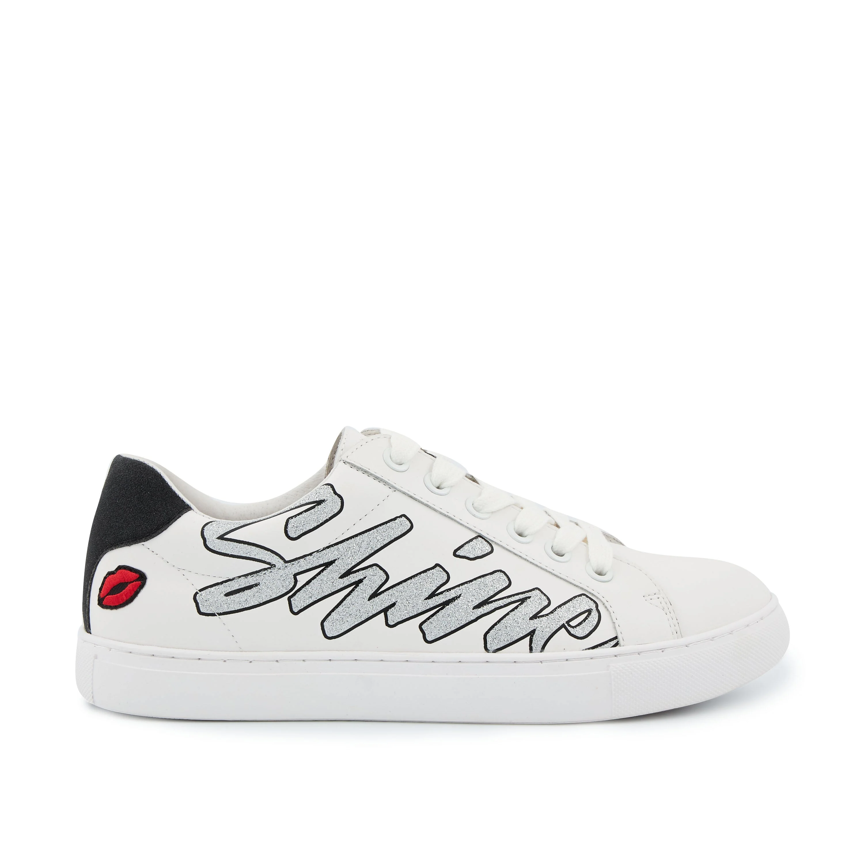 SIMONE SHINE BRIGHT - Sneakers en cuir | Blanc