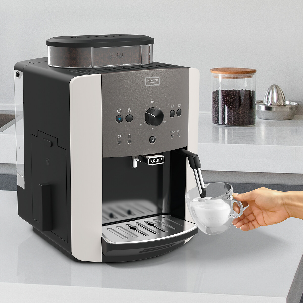 KRUPS<br>Espressomolen Arábica Manuel EA811E10