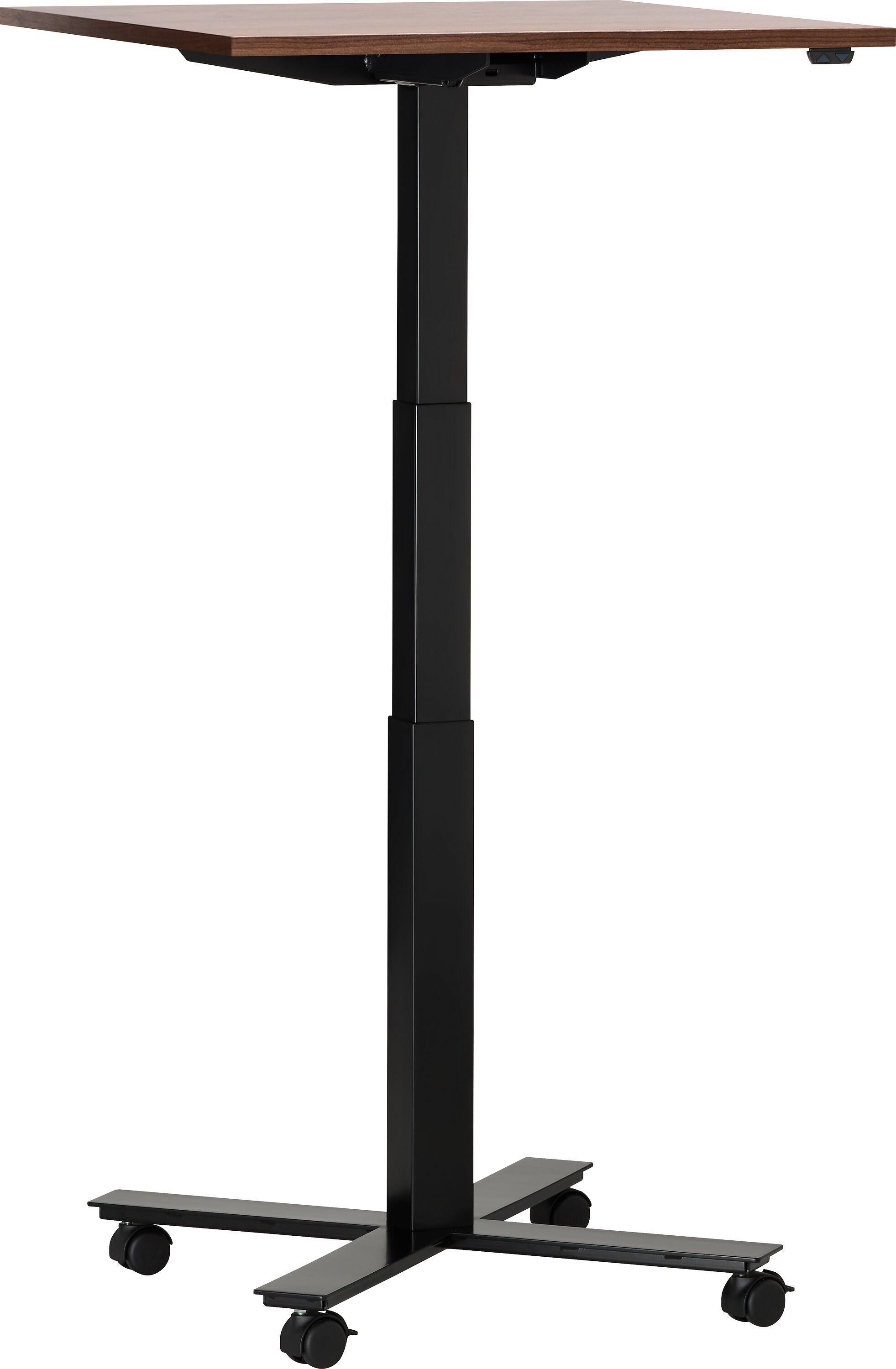 FLEXCUBE Besprechungstisch höhenverstellbar - Nussbaum / B: 70.0 cm x T: 70.0 cm x H: 66.5 cm