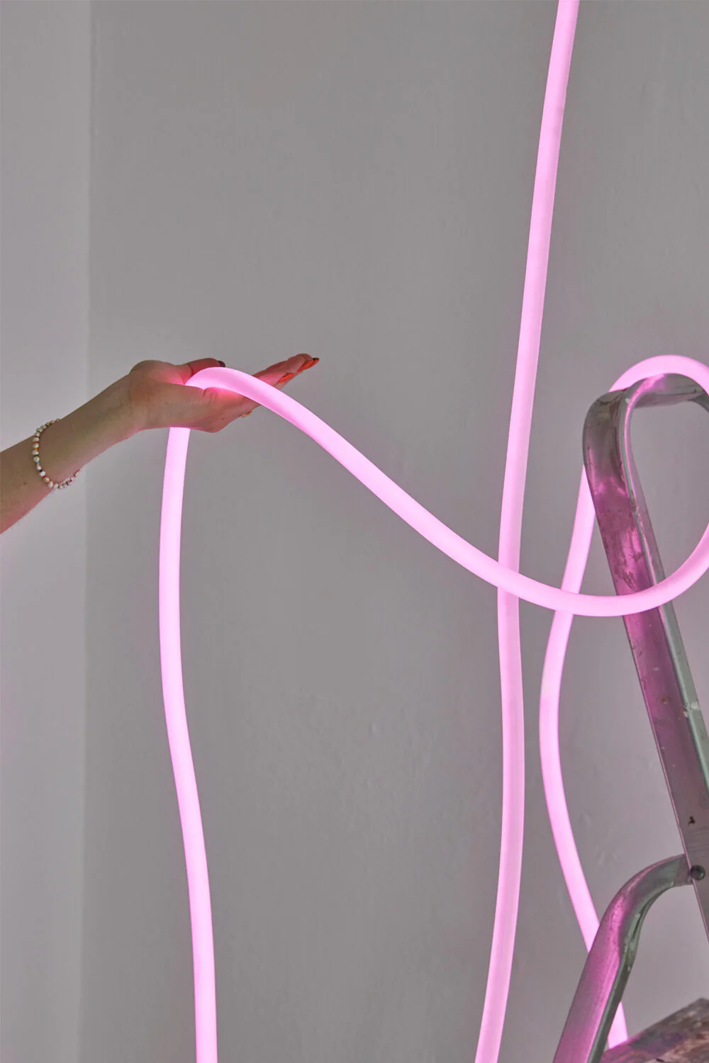 Studio About  Flex tube lyskæde, pink - 5 meter